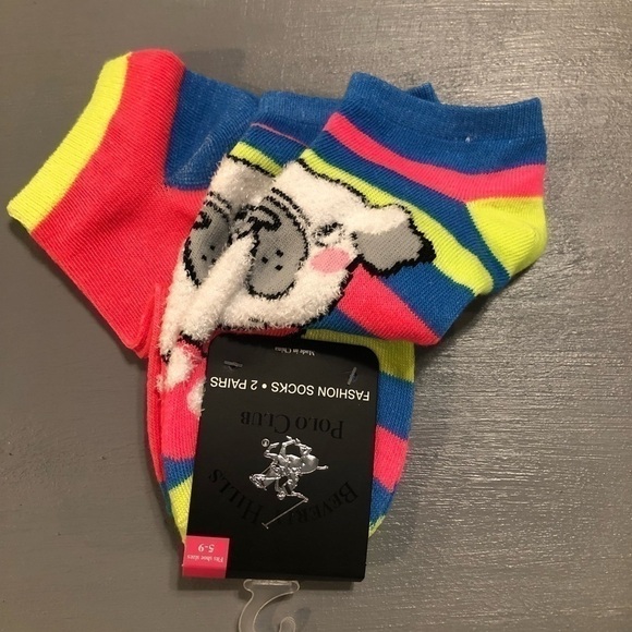 5/$13 Beverly Hills Polo Club girls socks. Size 5-9 New with tags - Picture 8 of 8